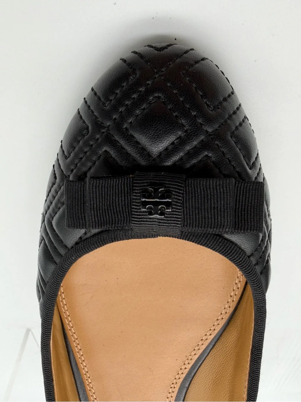 Tory Burch Marion  Quilted Ballet Flats with Bow - Women‎